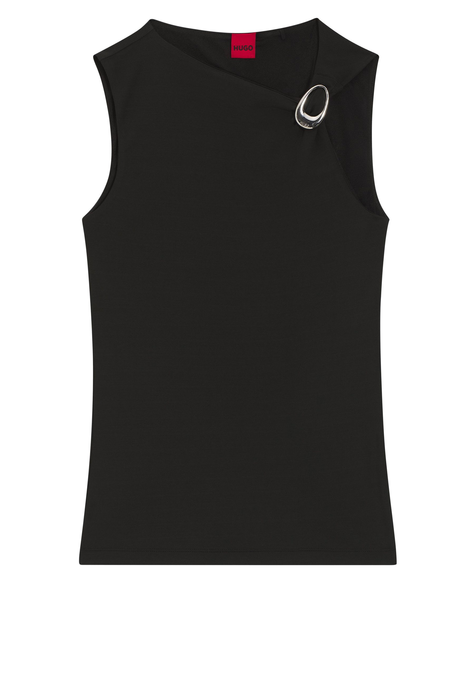 HUGO Trägertop Dastasy mit Logo-Schließe-Detail (1-tlg)
