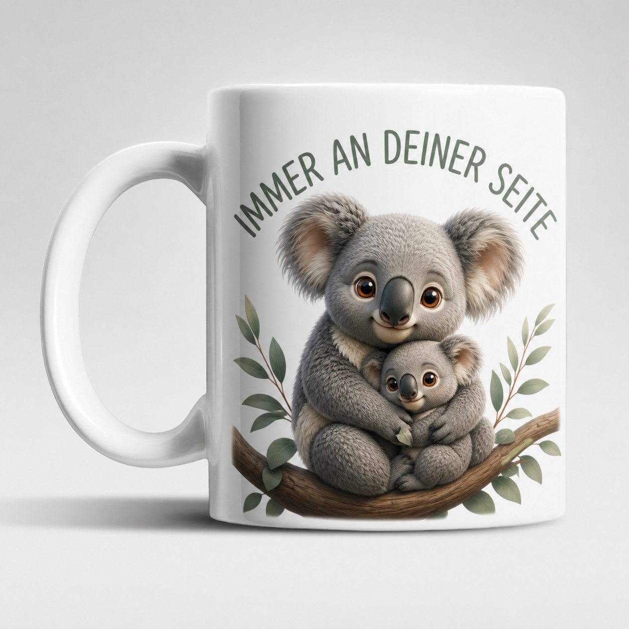 WS-Trend Tasse Immer an deiner Seite Tasse 325 ml Keramik Tiermotiv 3D, Keramik, 10 Motive zur Wahl