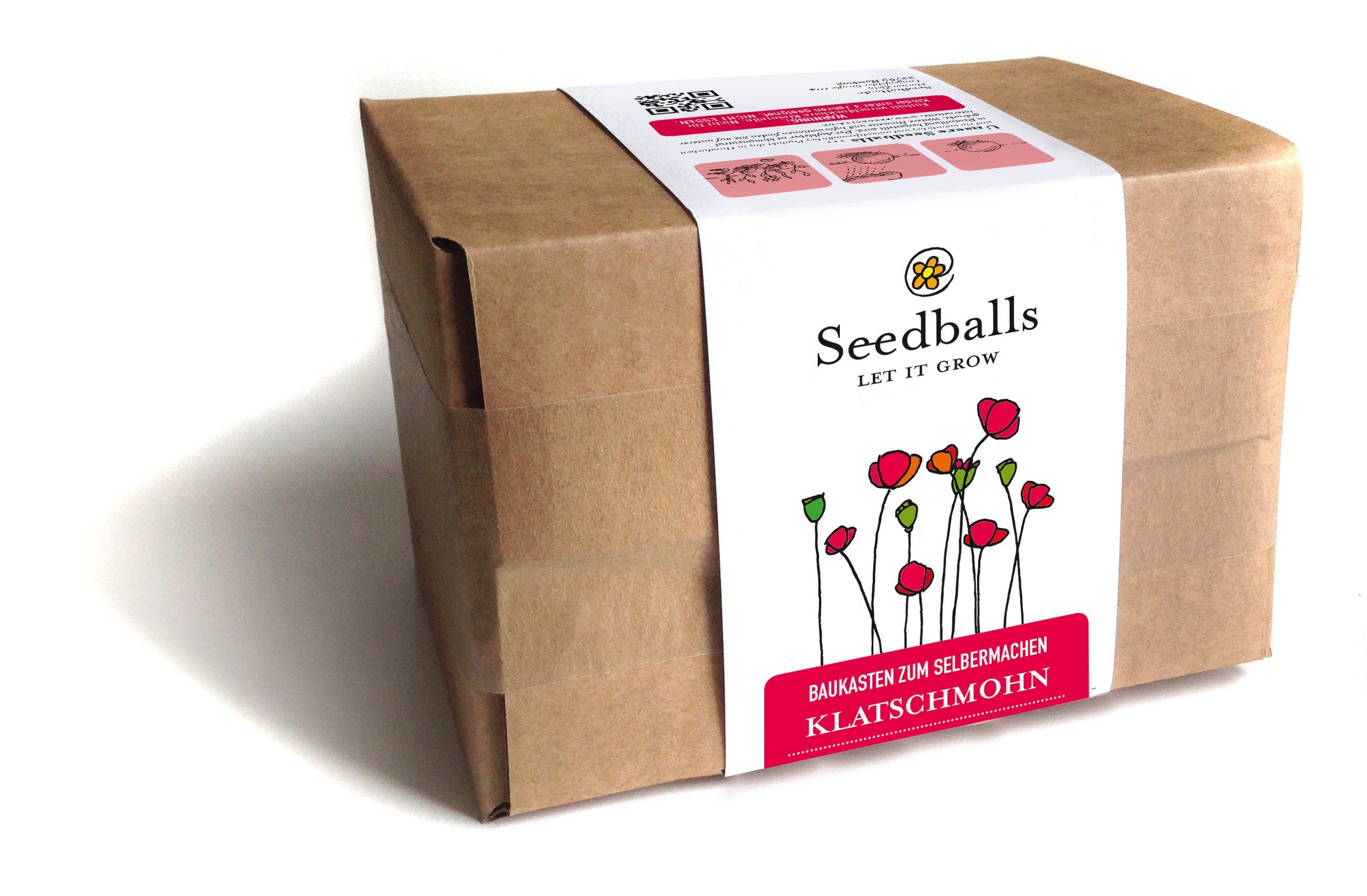 Blumenerde Seedballs Baukasten - Klatschmohn von Nawemo