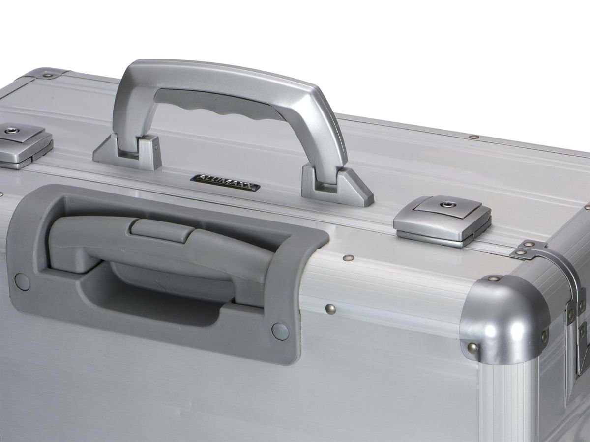 ALUMAXX Aktenkoffer 4 silber Business-Koffer Koffer, Rollen, Pilotenkoffer, Pandora