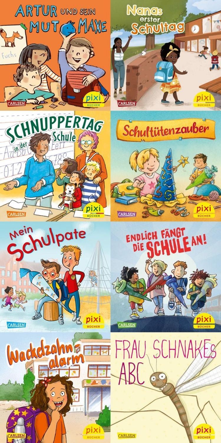 Pixi-8er-Set 304: In die Schule mit Pixi (8x1 Exemplar) / diverse