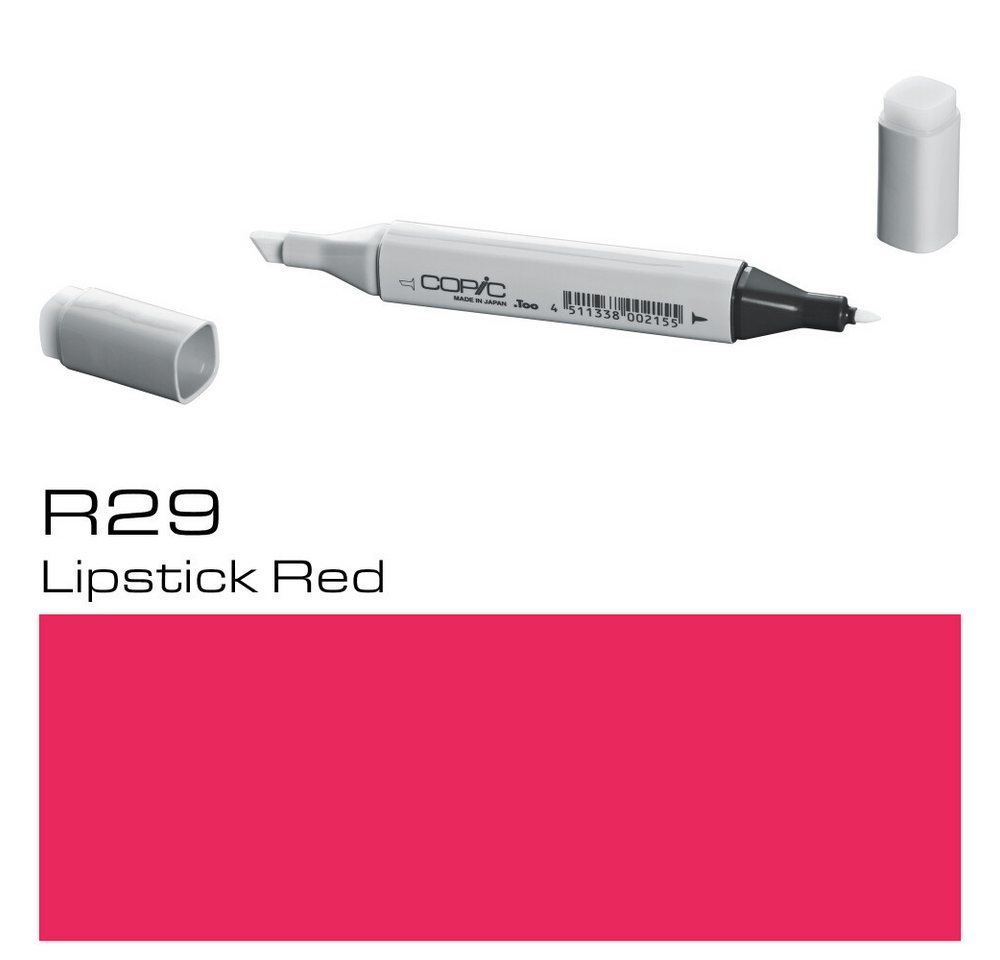 Thumbnail - COPIC Marker Marker R29, Lippenstiftrot - Layoutmarker für Grafiker, (1-tlg)