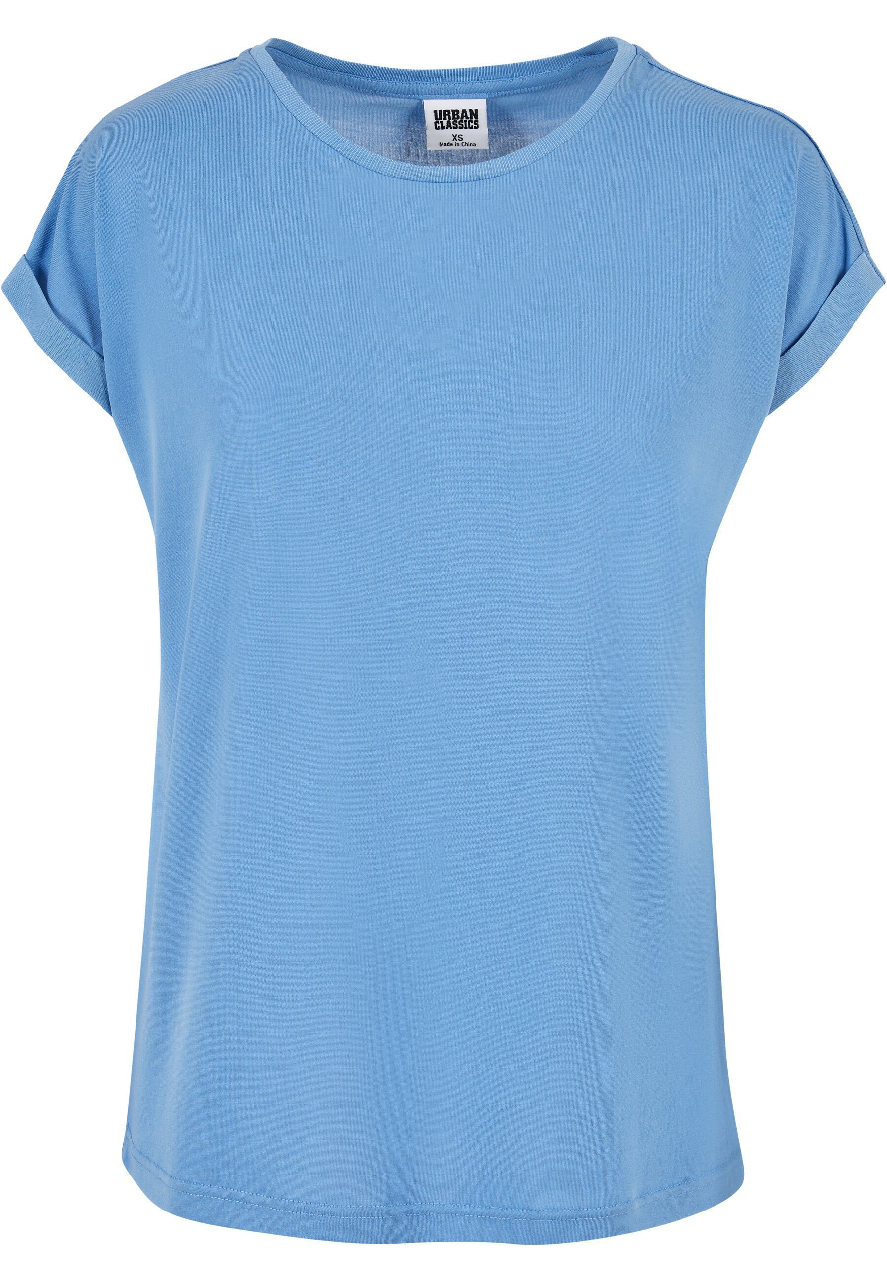 Kurzarmshirt CLASSICS Damen (1-tlg) URBAN Modal horizonblue Extended Ladies Shoulder Tee