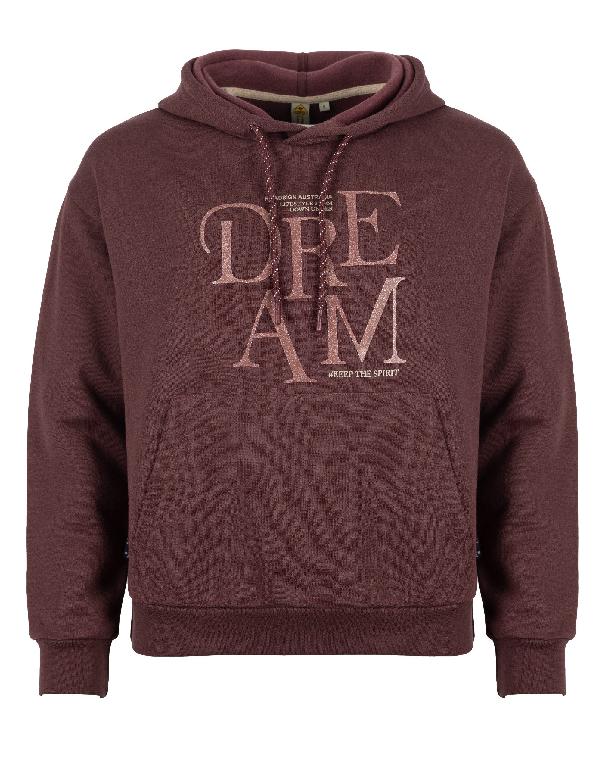 ROADSIGN australia Sweatshirt Glitzerglow (1, 1-tlg., 1) weiter Schnitt mit Kapuze für entspannte Momente unterwegs