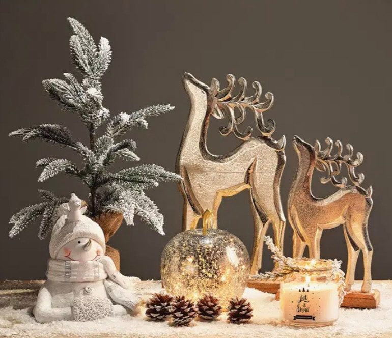 Seyila Home Dekofigur Dekorative Glas Apfel Leuchte mit LED, Crackle-Effekt günstig online kaufen