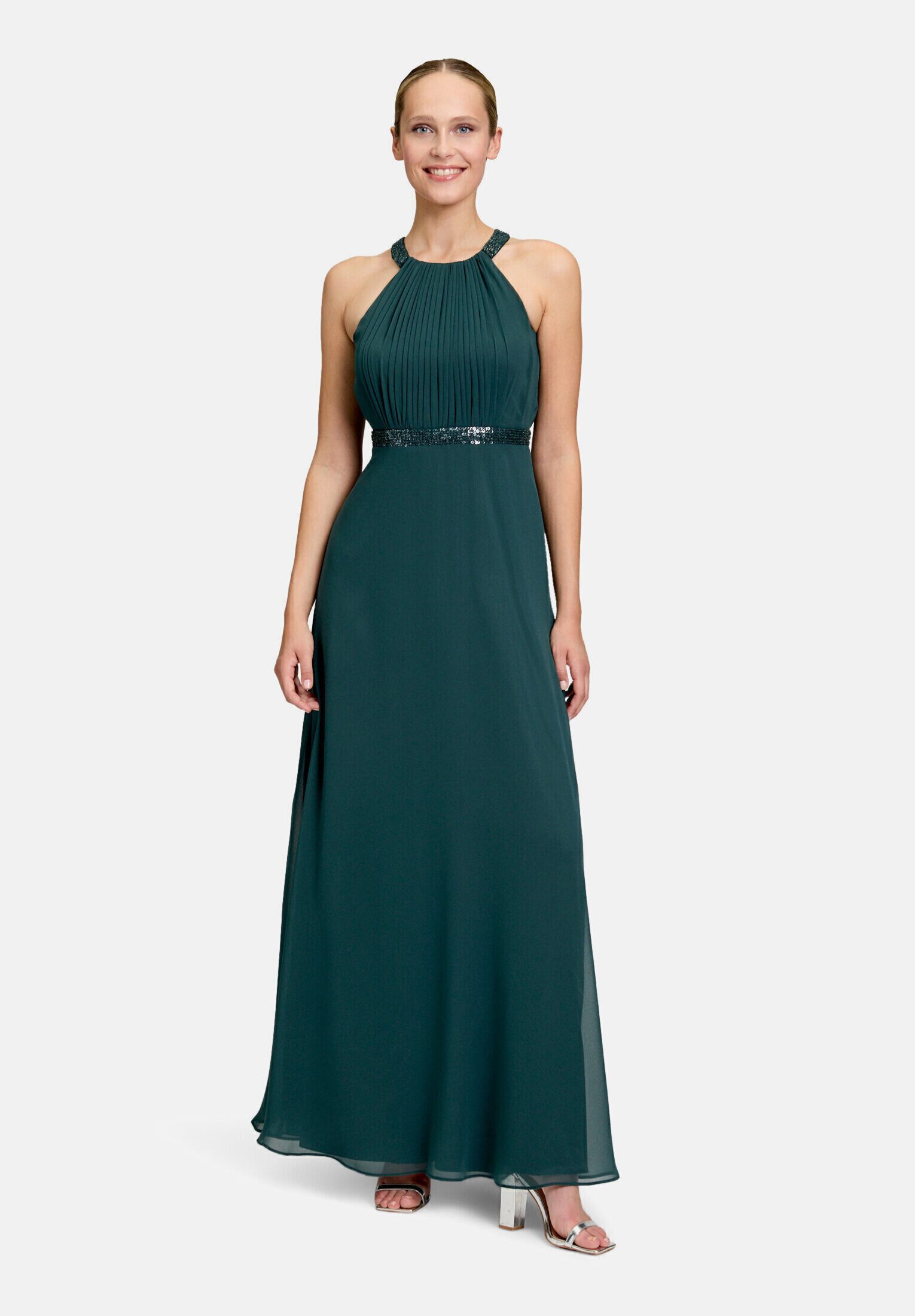 Vera Mont Abendkleid Damen rückenfrei Pailletten