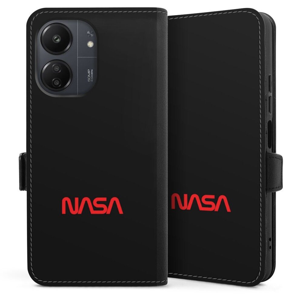 DeinDesign Handyhülle Logo Nasa Weltall Nasa, Xiaomi Redmi 13C 5G Hülle Handy Flip Case Wallet Cover