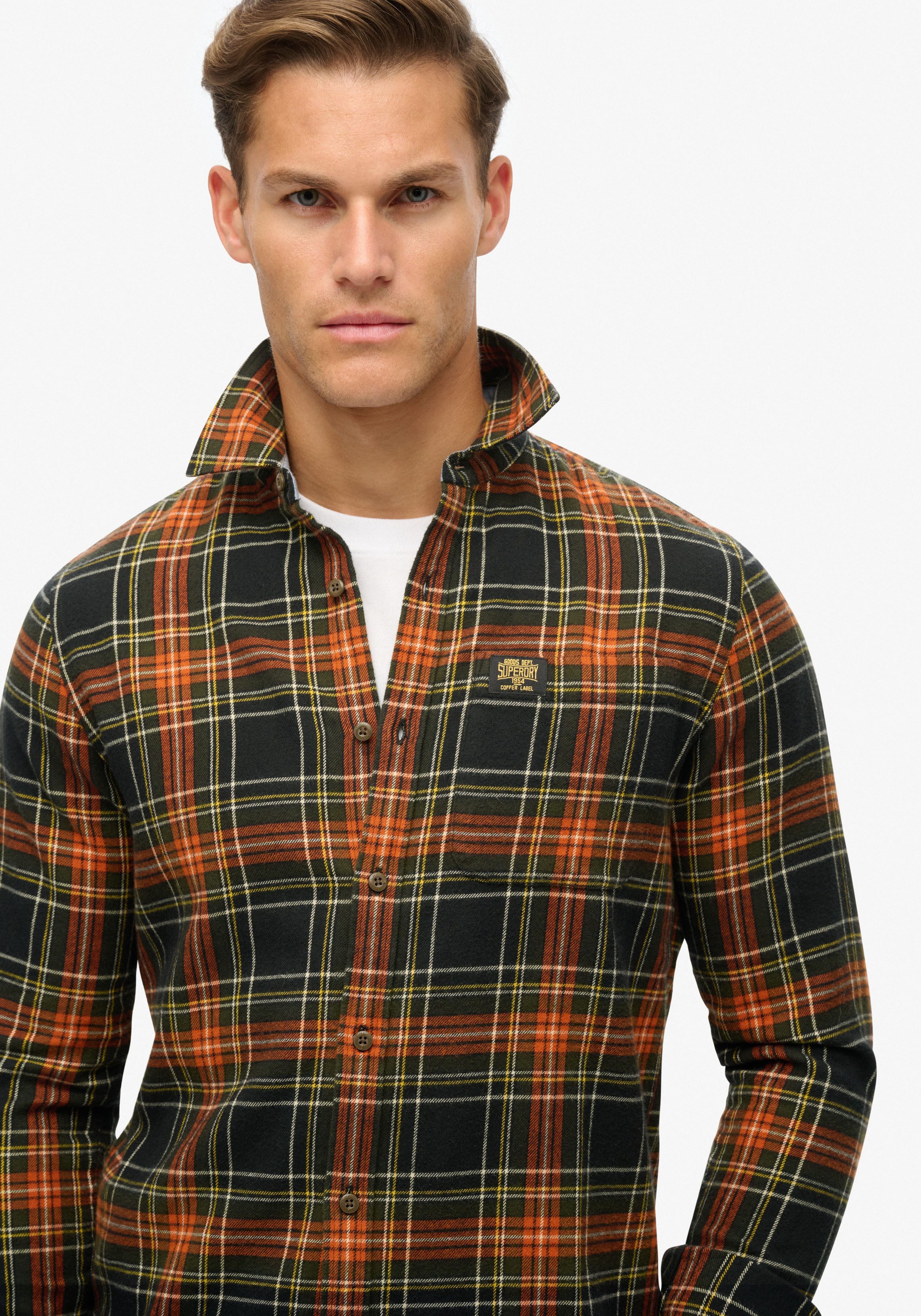 Superdry Langarmhemd Organic Cotton Lumberjack Check günstig online kaufen