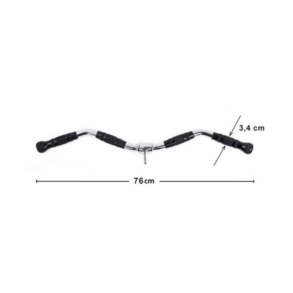 HMS Rudergriff Premium SZ-Griff Bizeps- und Trizeps-Griff, Stoff: Chromstahl