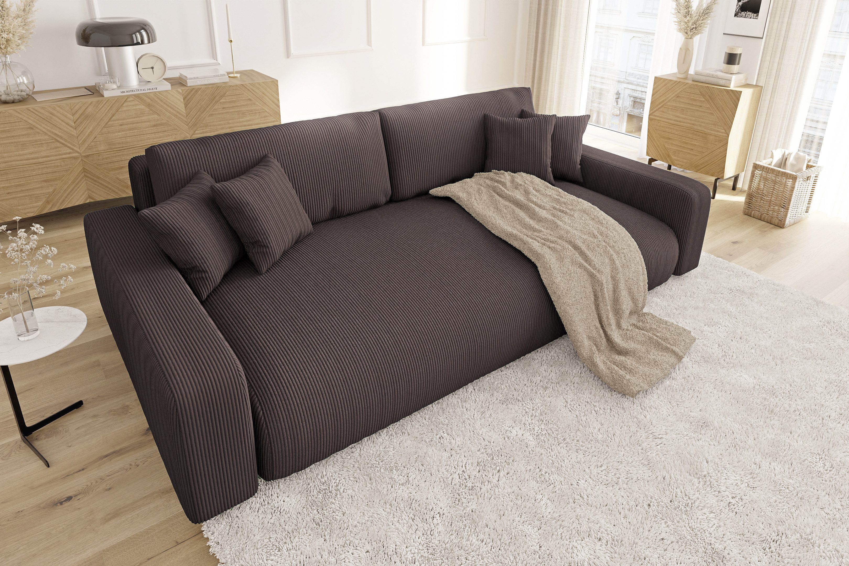 S-Style Möbel Schlafsofa Emma mit Bettkasten günstig online kaufen