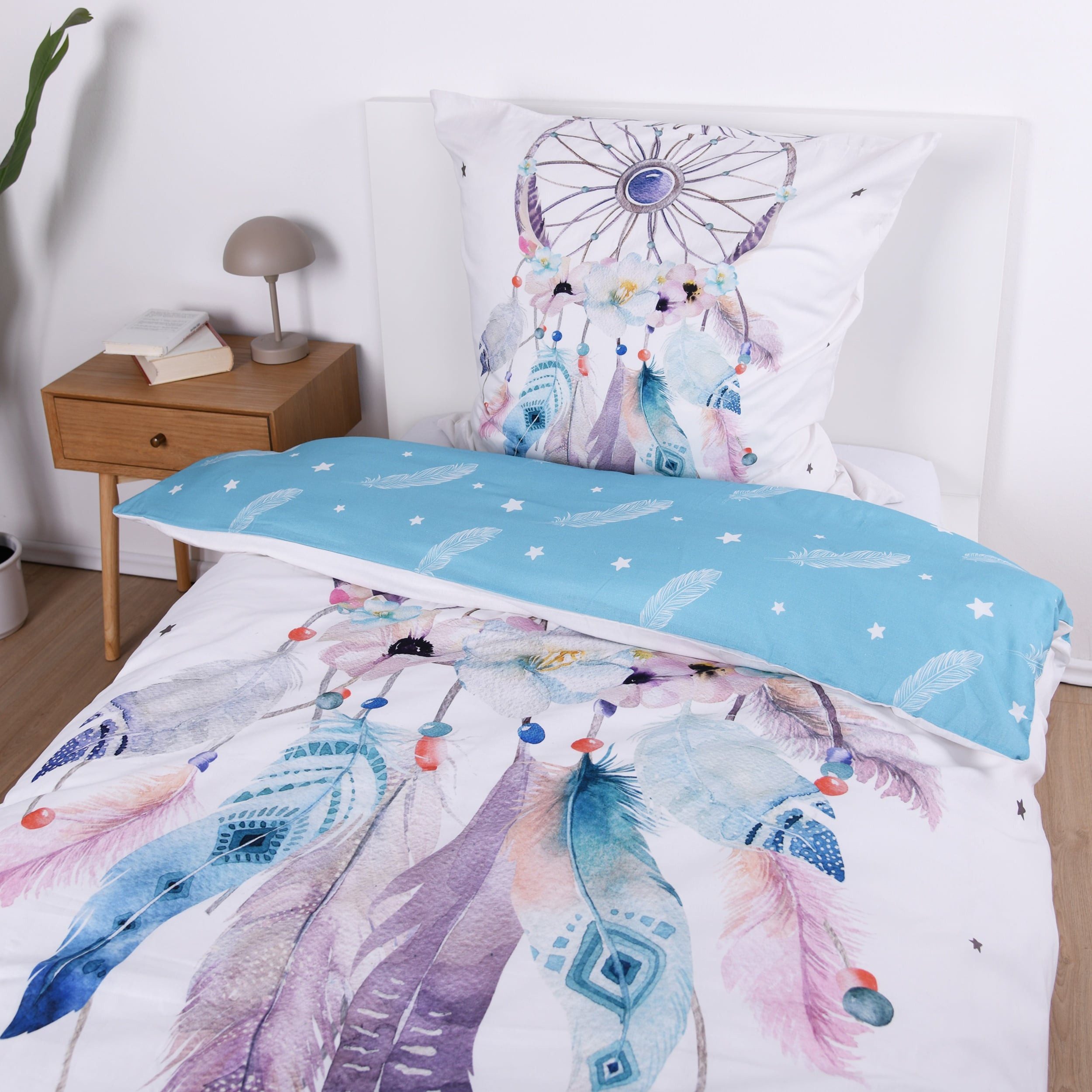 Familando Jugendbettwäsche Traumfänger "Follow your Dreams" 135x200 + 80x80 günstig online kaufen