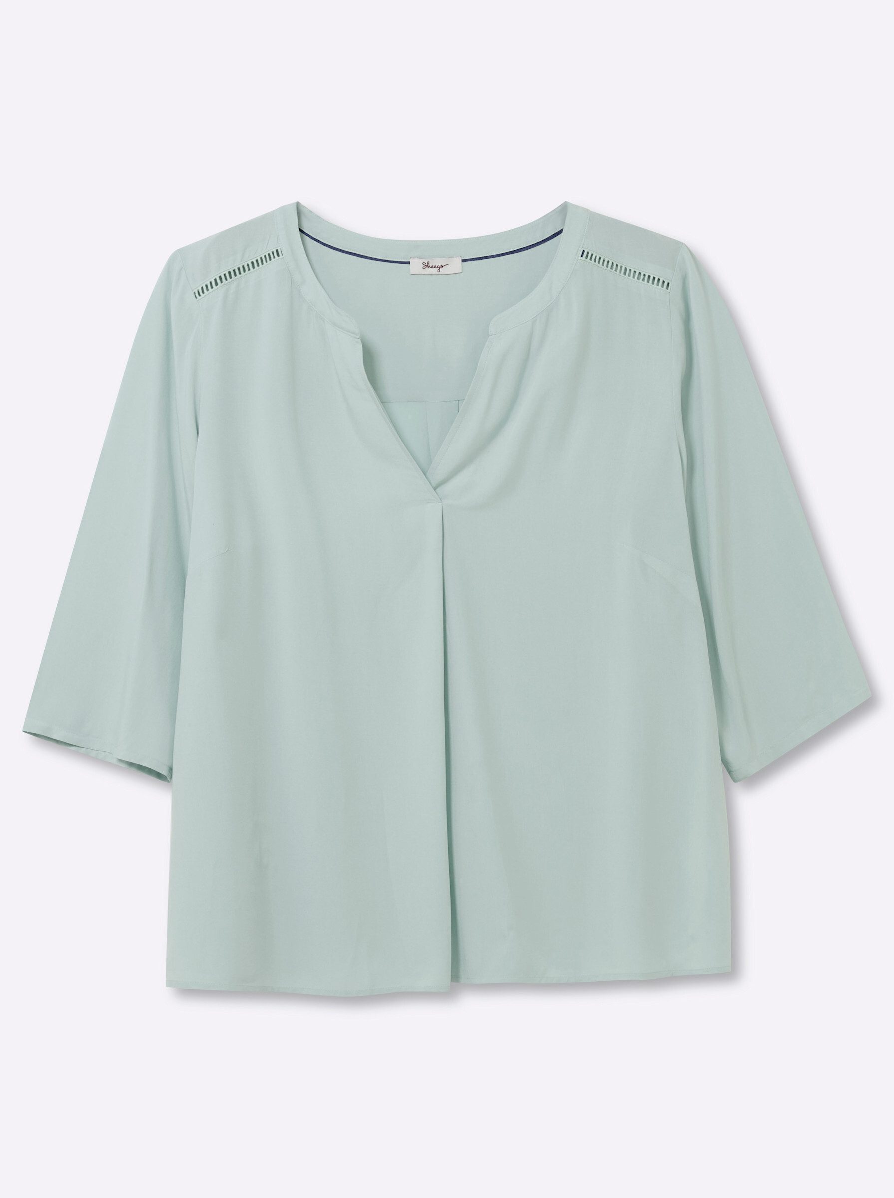 Klassische Bluse Tunika 3/4-Arm