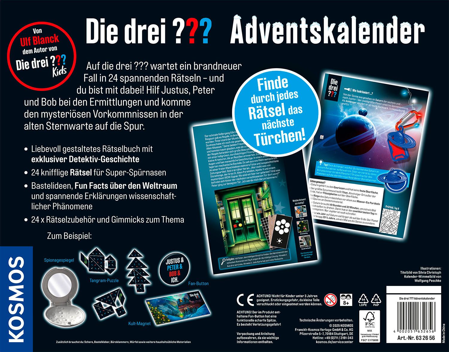 Kosmos Spielzeug-Adventskalender Die drei ??? - 2025 günstig online kaufen