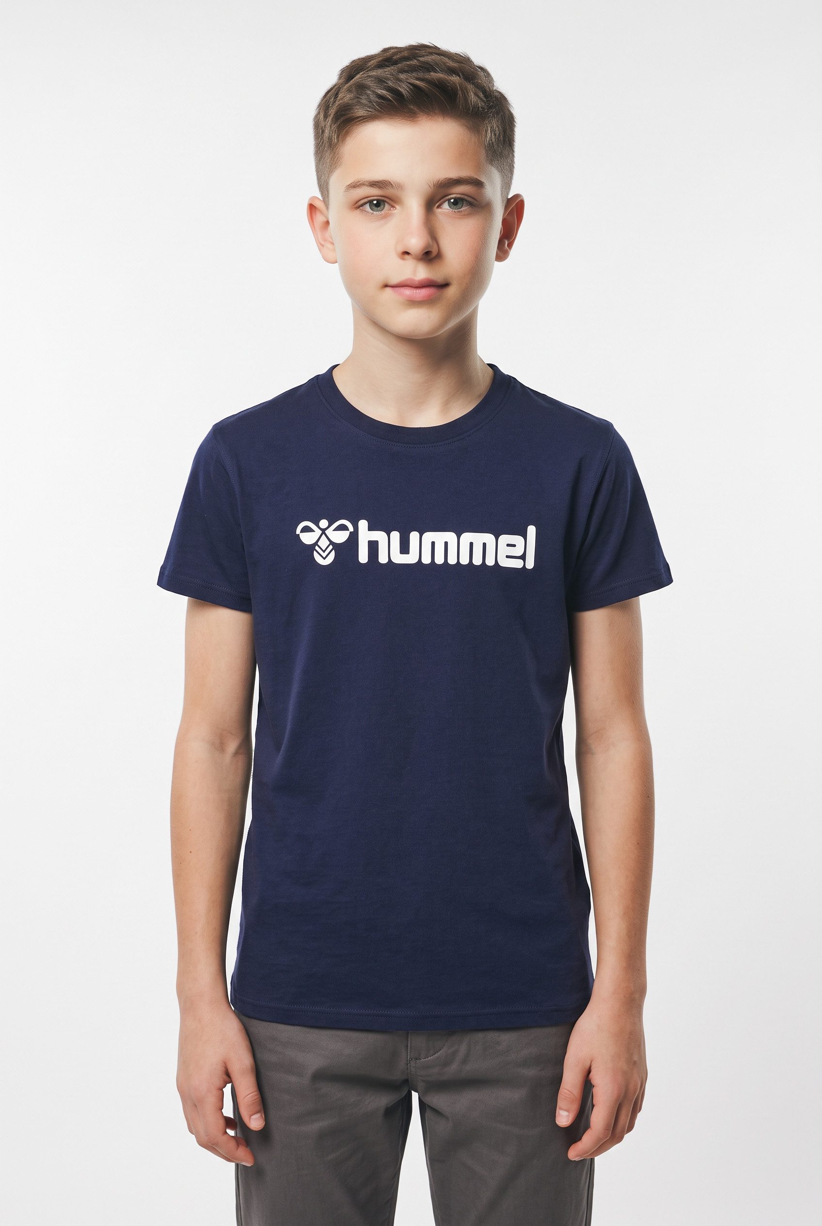 hummel T-Shirt HMLGO 2.0 LOGO T-SHIRT S/S KIDS für Kinder und Jugendliche, kurzärmlig, mit Rundhalsausschnitt