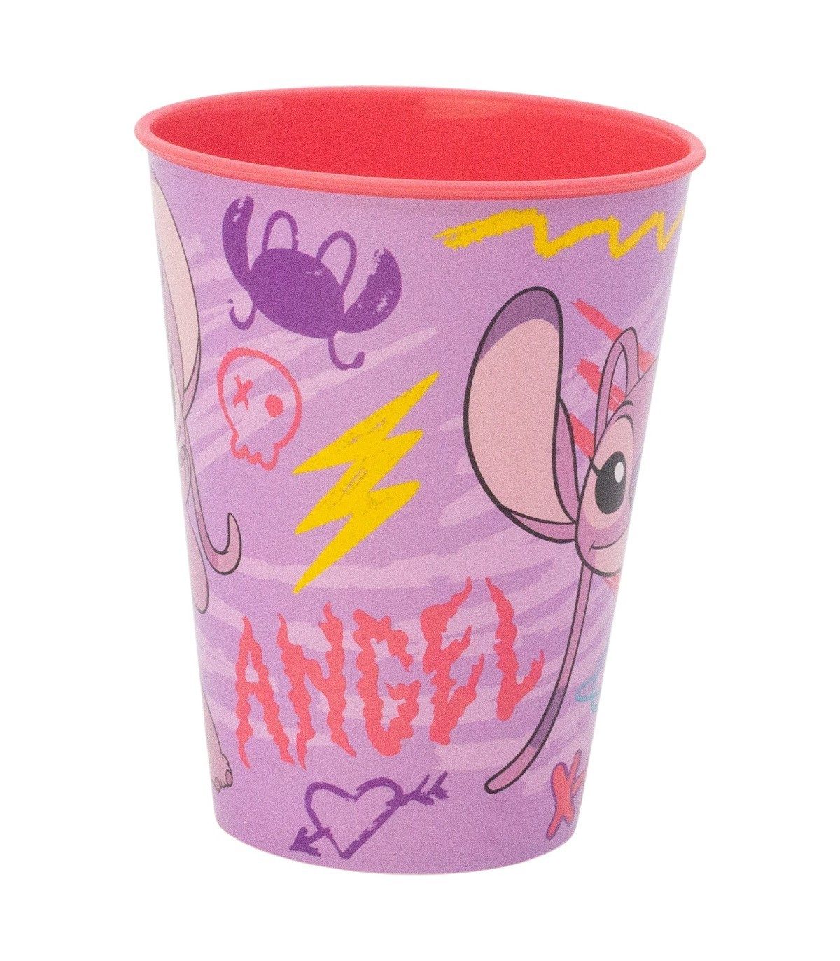 Disney Becher Stitch Angel Trinkbecher 260 ml Kinder Tumbler für Alltag Freizeit