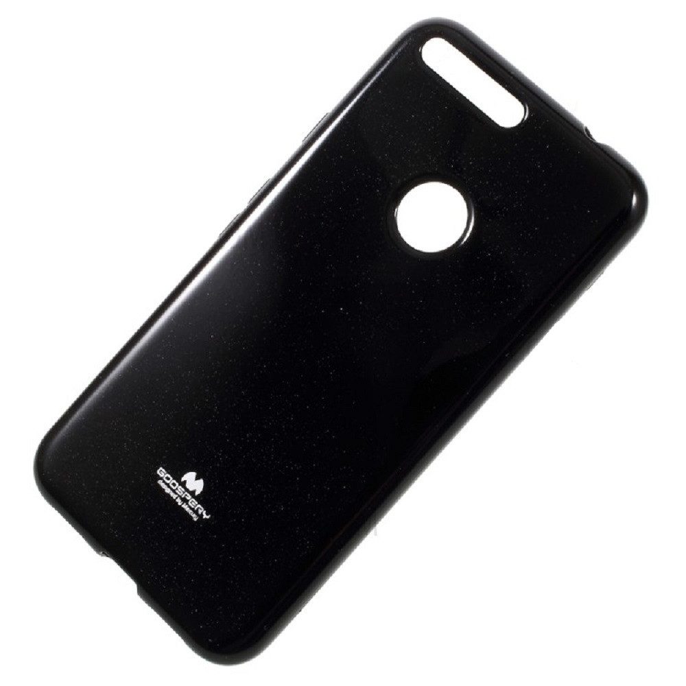 Goospery Smartphone-Hülle für Google Pixel Jelly Case Schutzhülle Schwarz Glitzer 12,70 cm (5,0 Zoll)