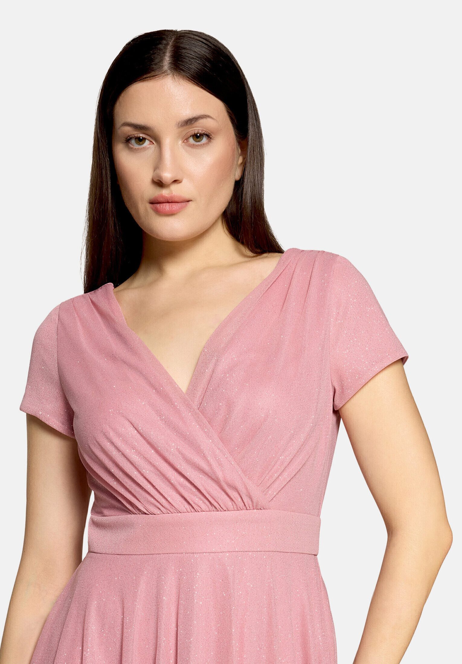 Vera Mont Cocktailkleid Damen im Glitzer-Look Stoff – Bild 4 von 5