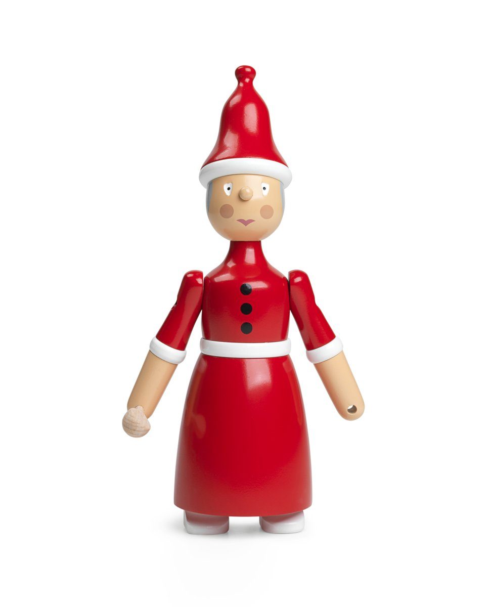 Dekofigur Kay Bojesen Weihnachtsfrau rot/weiss