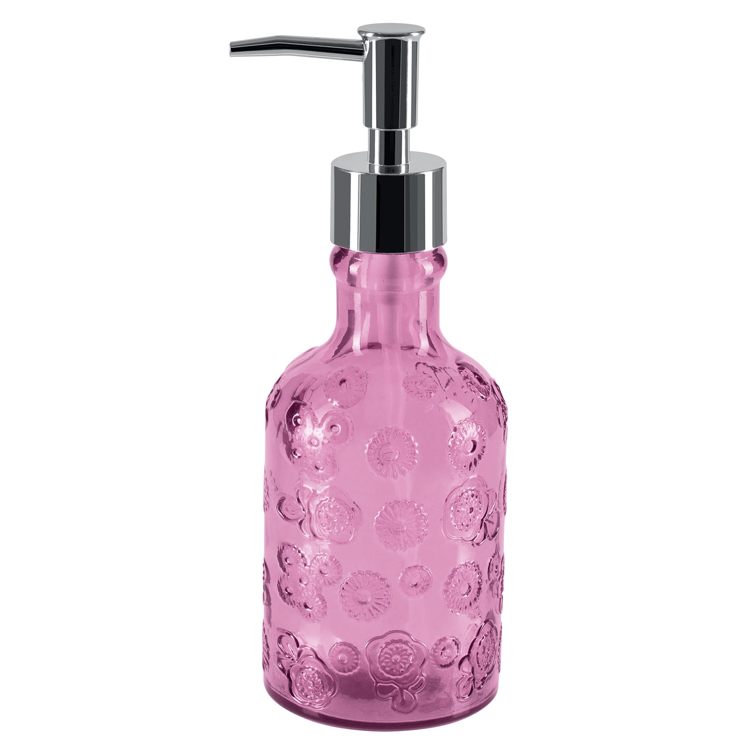 spirella Seifenspender Spirella Seifenspender "Carlita" Glas Flüssigseifen-Spender 300ml Pink