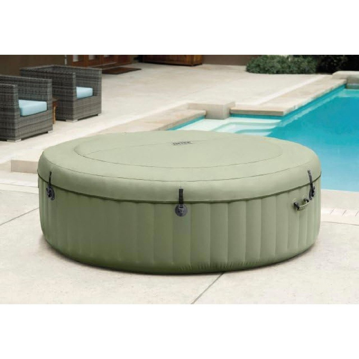 Intex Whirlpool PureSPA Plus Bubble Massage (rund, Ø236 außen/Ø185cm innen), für 8 Personen