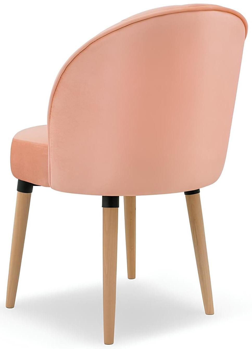 Xlmoebel Polsterstuhl Rosa Stuhl mit Design-Polsterung für Esszimmer und Büro aus Holz (1 St), Hergestellt in Europa