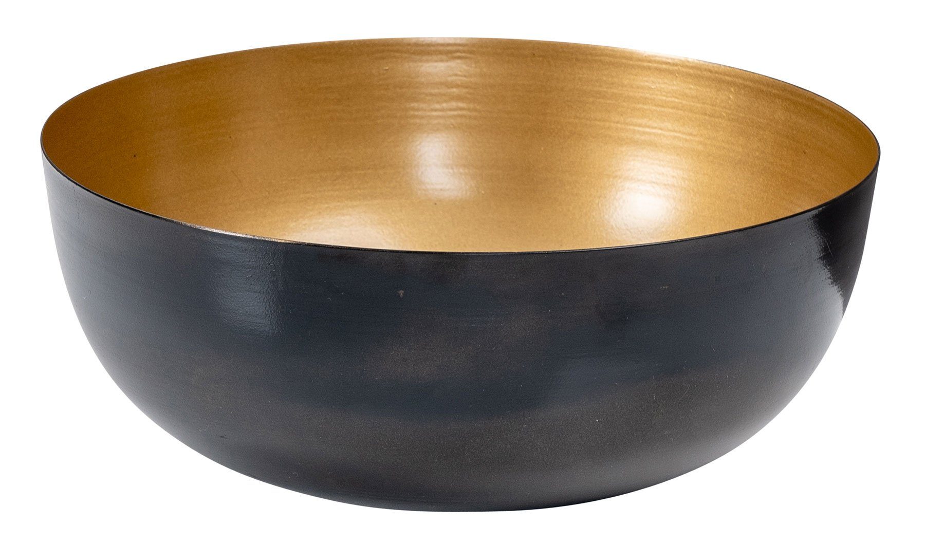 Schüssel Schwarz Tischdeko Dekoschale, Levandeo® Gold Rund Dekoschale Metall Ø25cm Schale