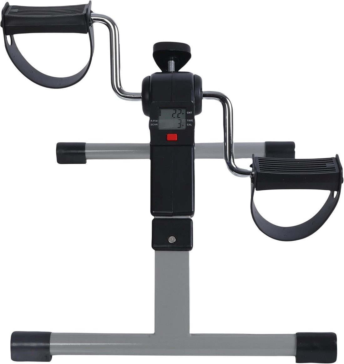 Endless Multitrainer Folding Pedal Exerciser with LCD, Monitor Under Desk Heimtrainer, (Das Paket enthält 1 klappbaren Pedaltrainer, Material: Legierter Stahl), Klappbares Pedal, Arm- und Bein-Übungspeddler, platzsparendes Design