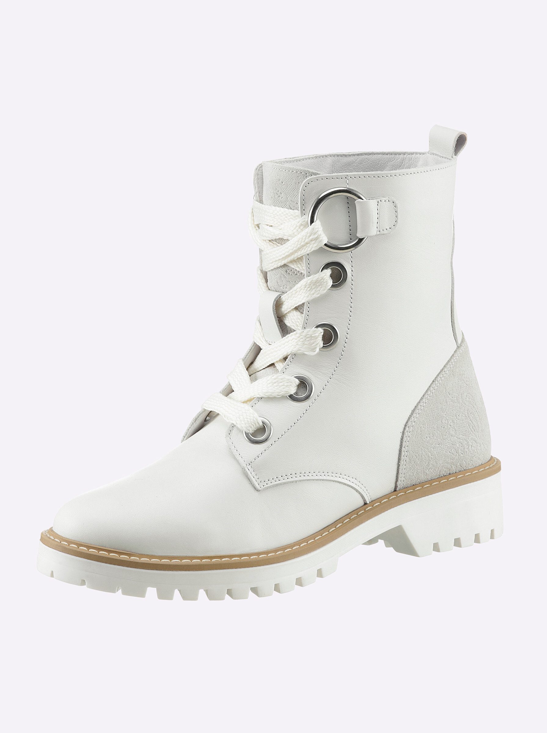 heine Schnürstiefelette . Stiefelette weiche Polsterung, Schrittdämpfung