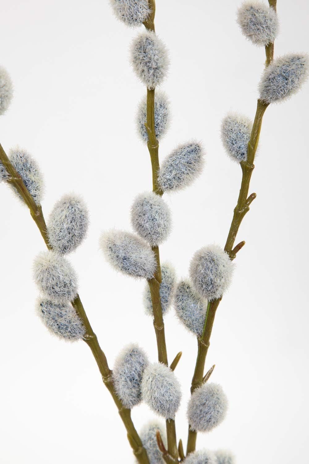 Kunstblume 3er-Bund Weidenkätzchen Nature 46cm FT künstliche Salix Palmkätzchen, Seidenblumen Roß, Höhe 46 cm – Bild 3 von 3