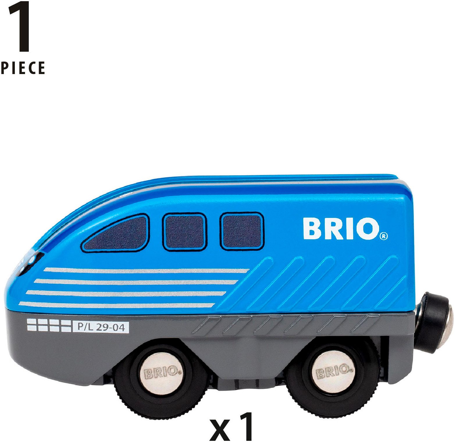 BRIO® Spielzeug-Eisenbahn BRIO® WORLD, Lok mit Rückziehmotor