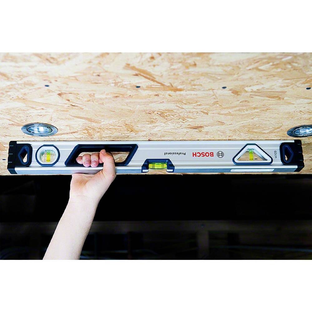 Bosch Professional Wasserwaage Wasserwaage 60 cm (rundum ablesbar, Aluminium Gehäuse 1.600.A01.6BP