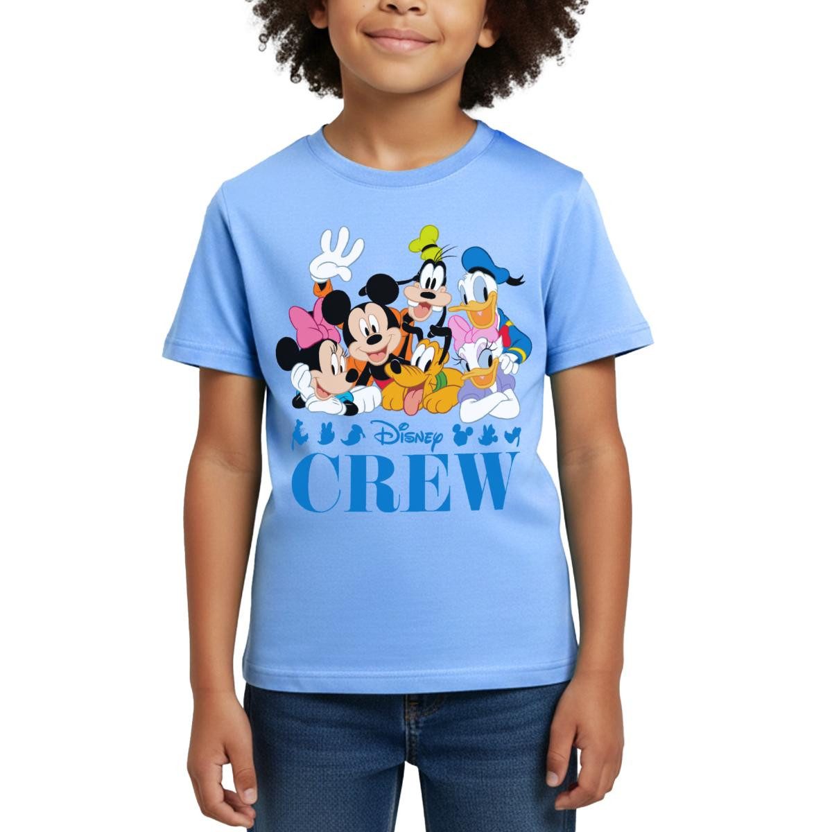 Spreadshirt T-Shirt Mickey & Minnie Pluto Goofy Daisy Donald Crew Kinder T-Shirt (1-tlg)