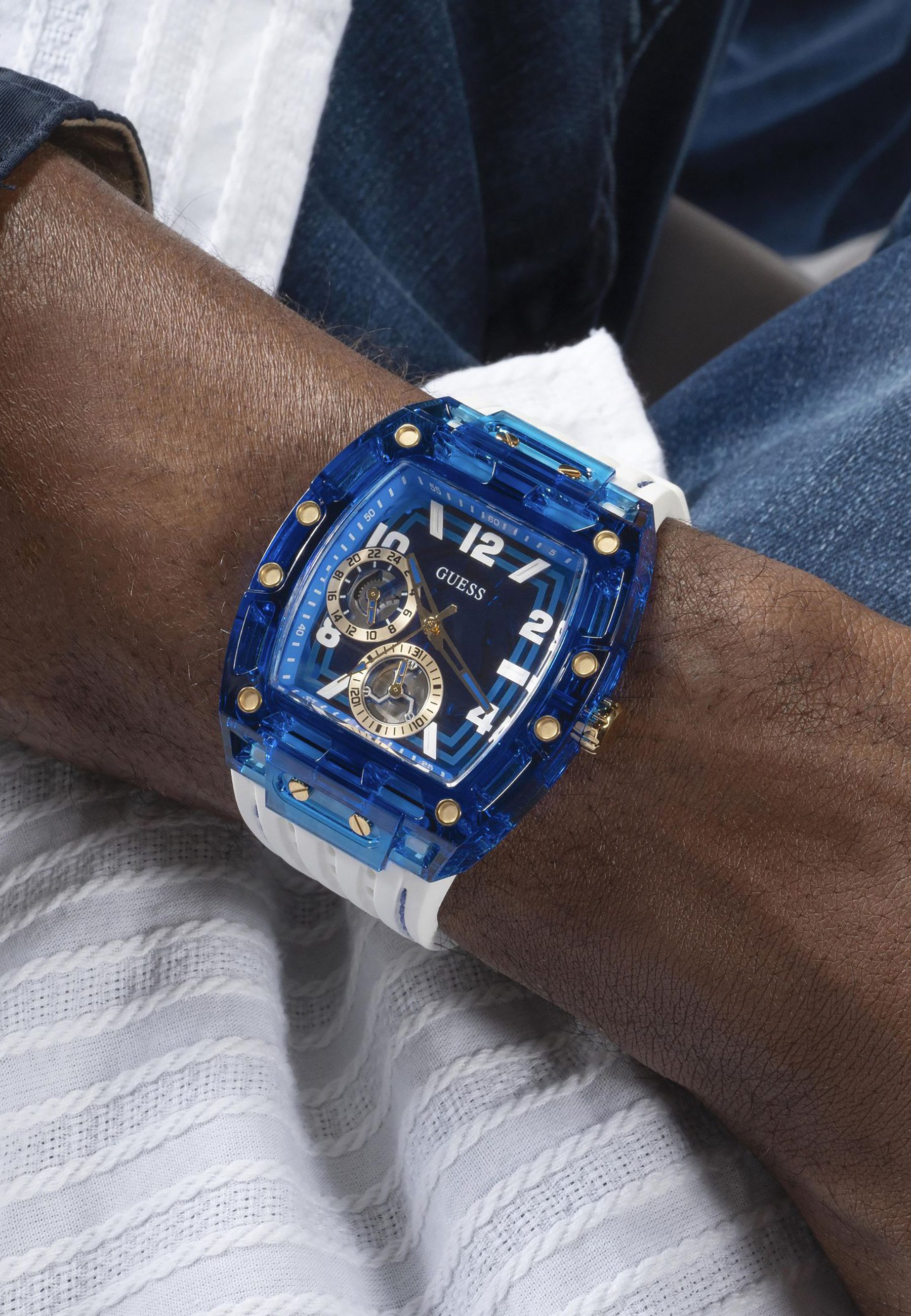 Guess Quarzuhr GT PHOENIX, (1-tlg), Quarz-Analoguhr günstig online kaufen