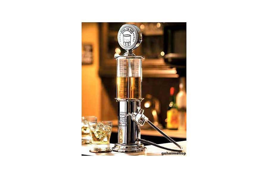 Goods+Gadgets Getränkespender GOODS+GADGETS Retro Getränkespender - 1000ml Biertower mit Zapfhahn, Bar-Butler Bierspender Zapfanlage