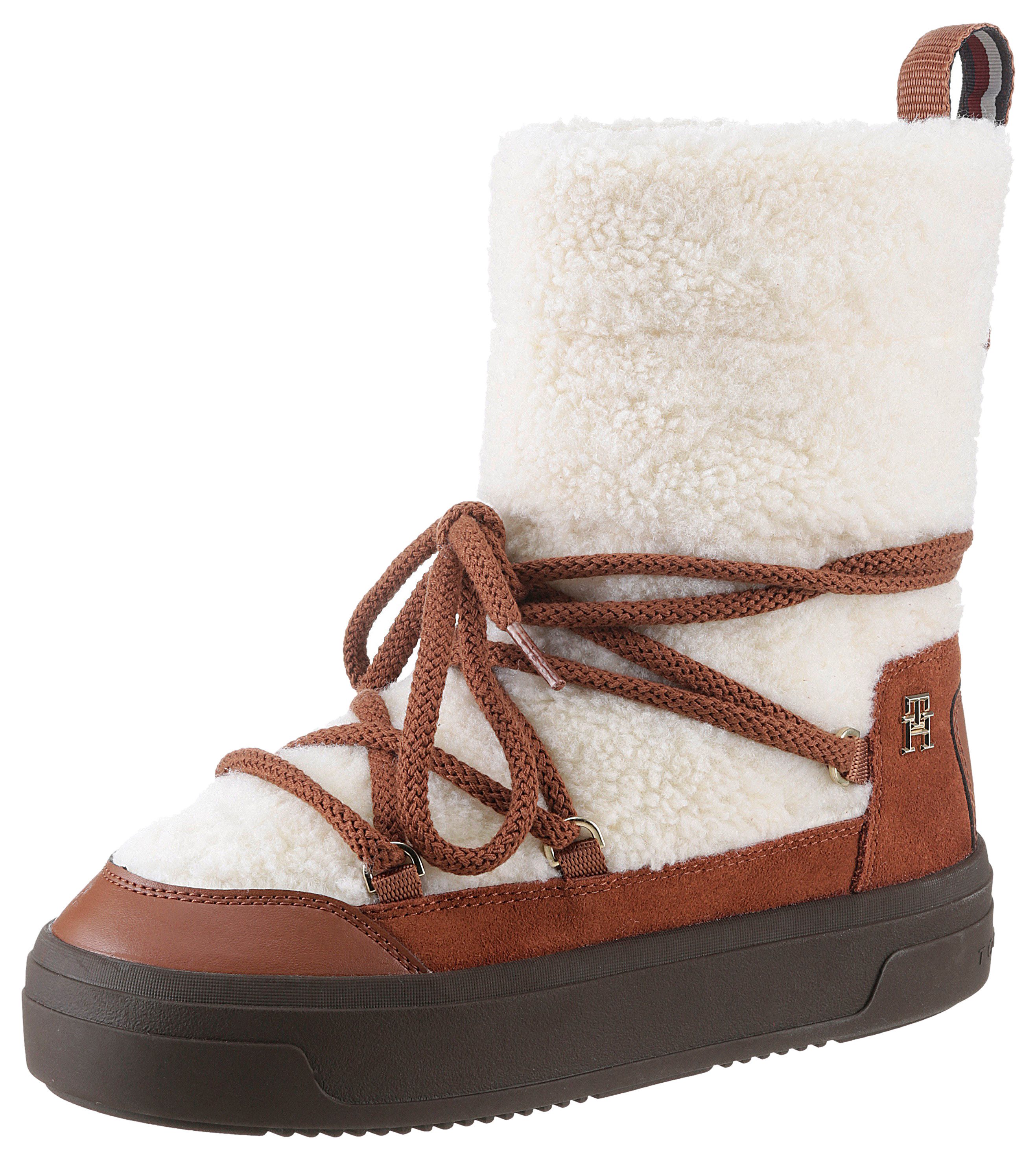Tommy Hilfiger LACE-UP FAUX SHEARLING SNOWBOOT günstig online kaufen