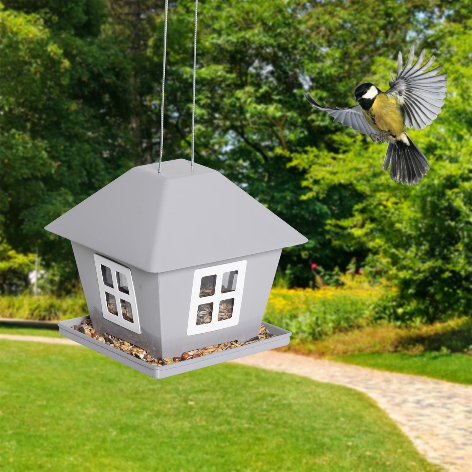 Gravidus Vogelhaus LED Solar Vogelfutterhaus mit günstig online kaufen