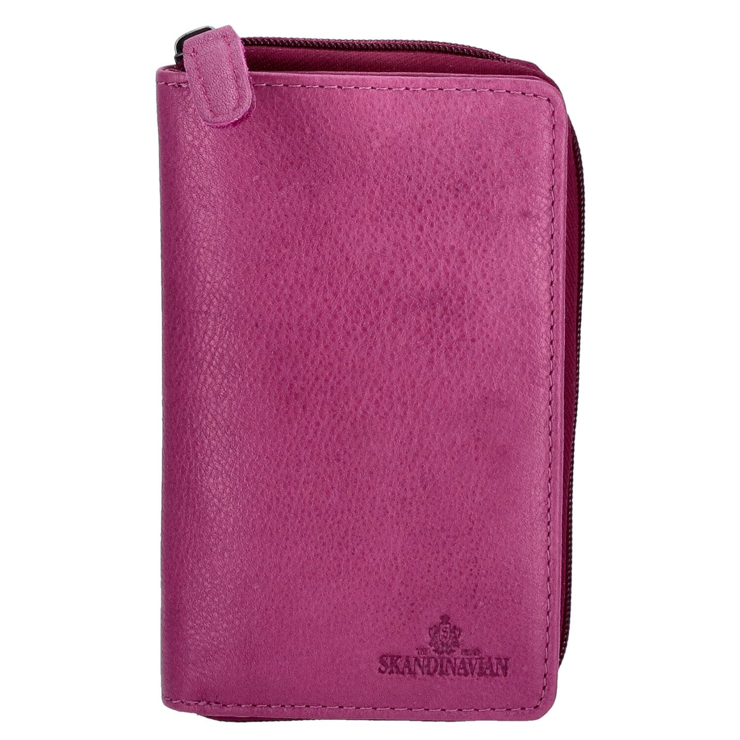 The Skandinavian Brand Geldbörse The Skandinavian Brand Damen Leder Geldbörse fuchsia
