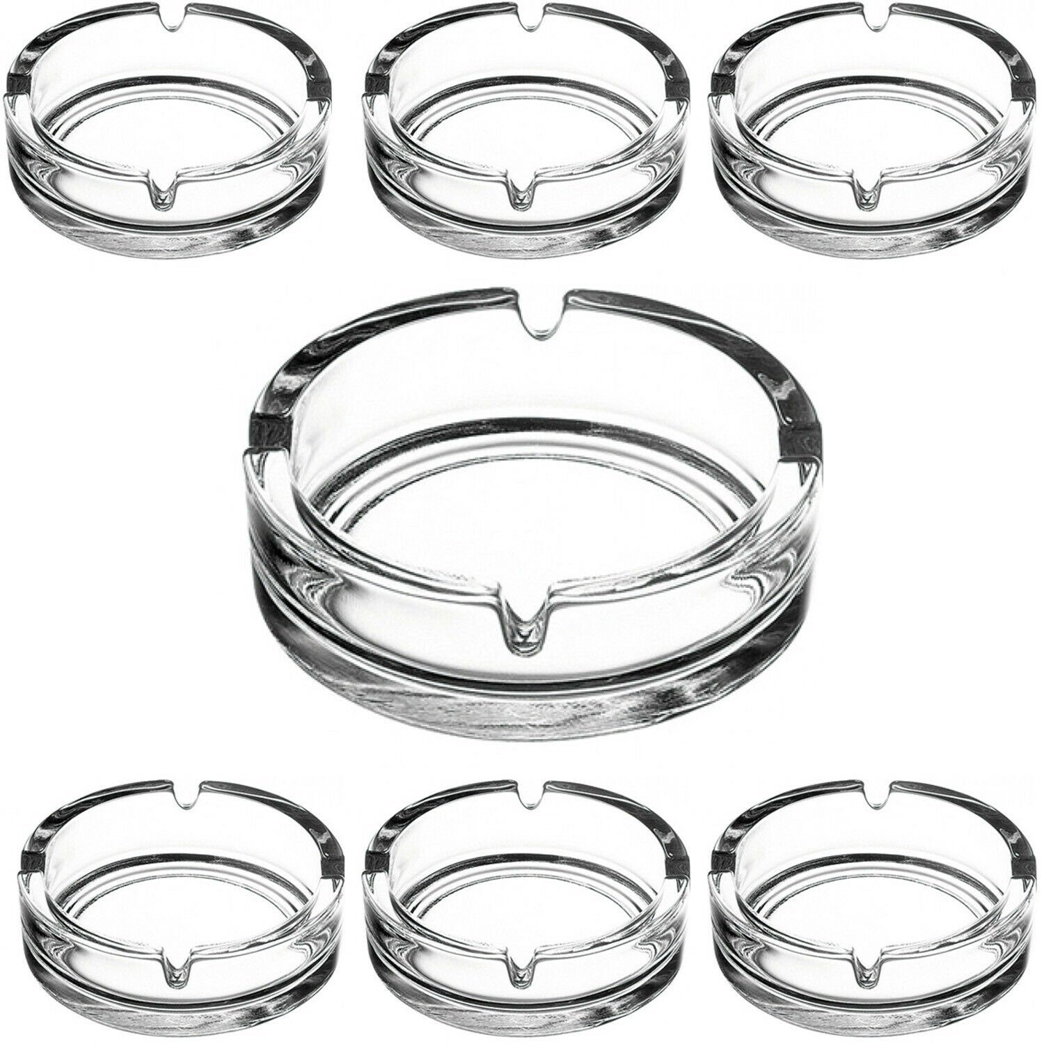 Osma Aschenbecher 1-24 Aschenbecher Glasaschenbecher 10 cm, Tischaschenbecher, Ascher, Glas, Rund