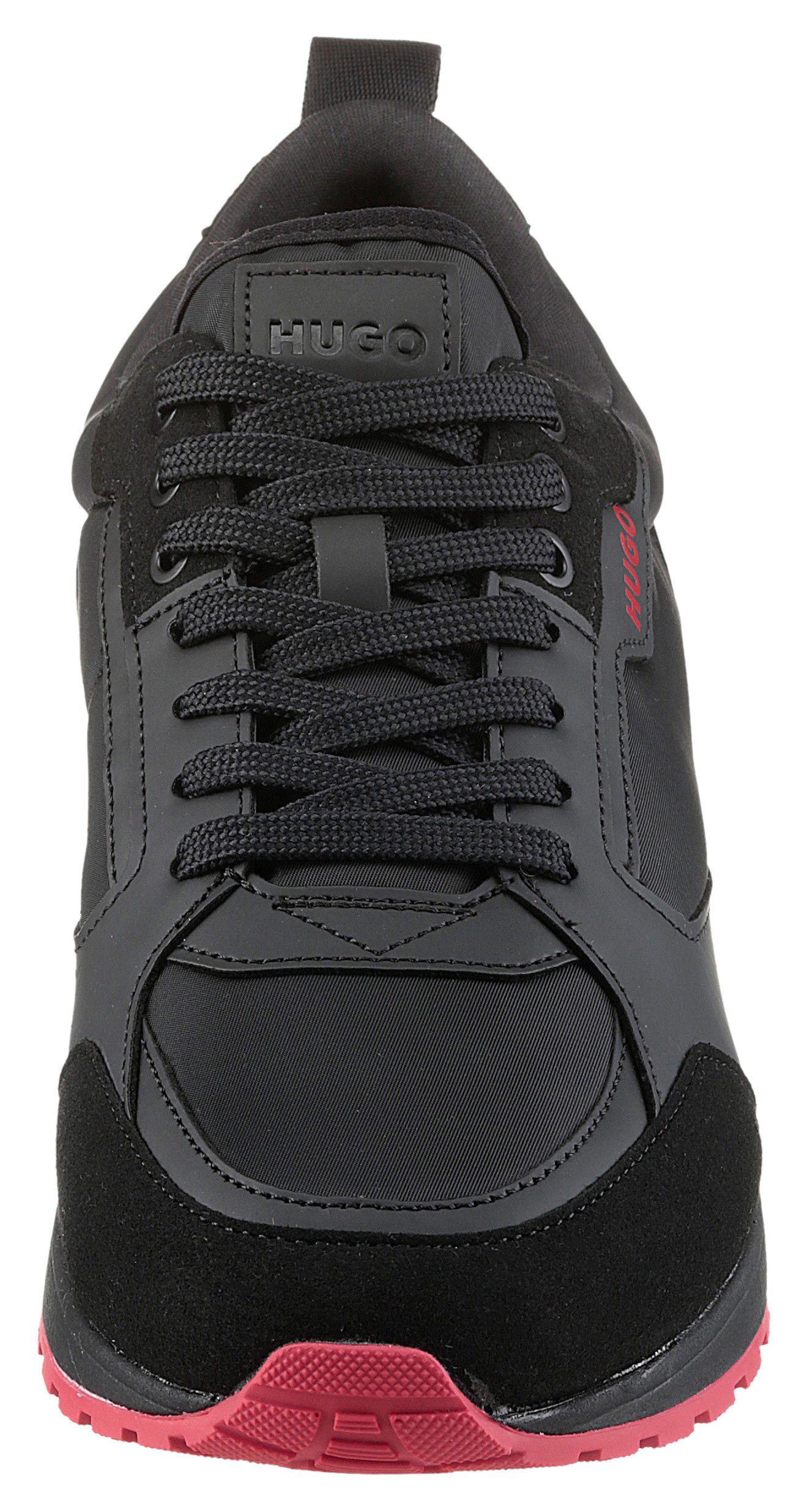 HUGO Icelin_Runn Sneaker, Freizeitschuh, Halbschuh, Schnürschuh mit Logoschriftzug