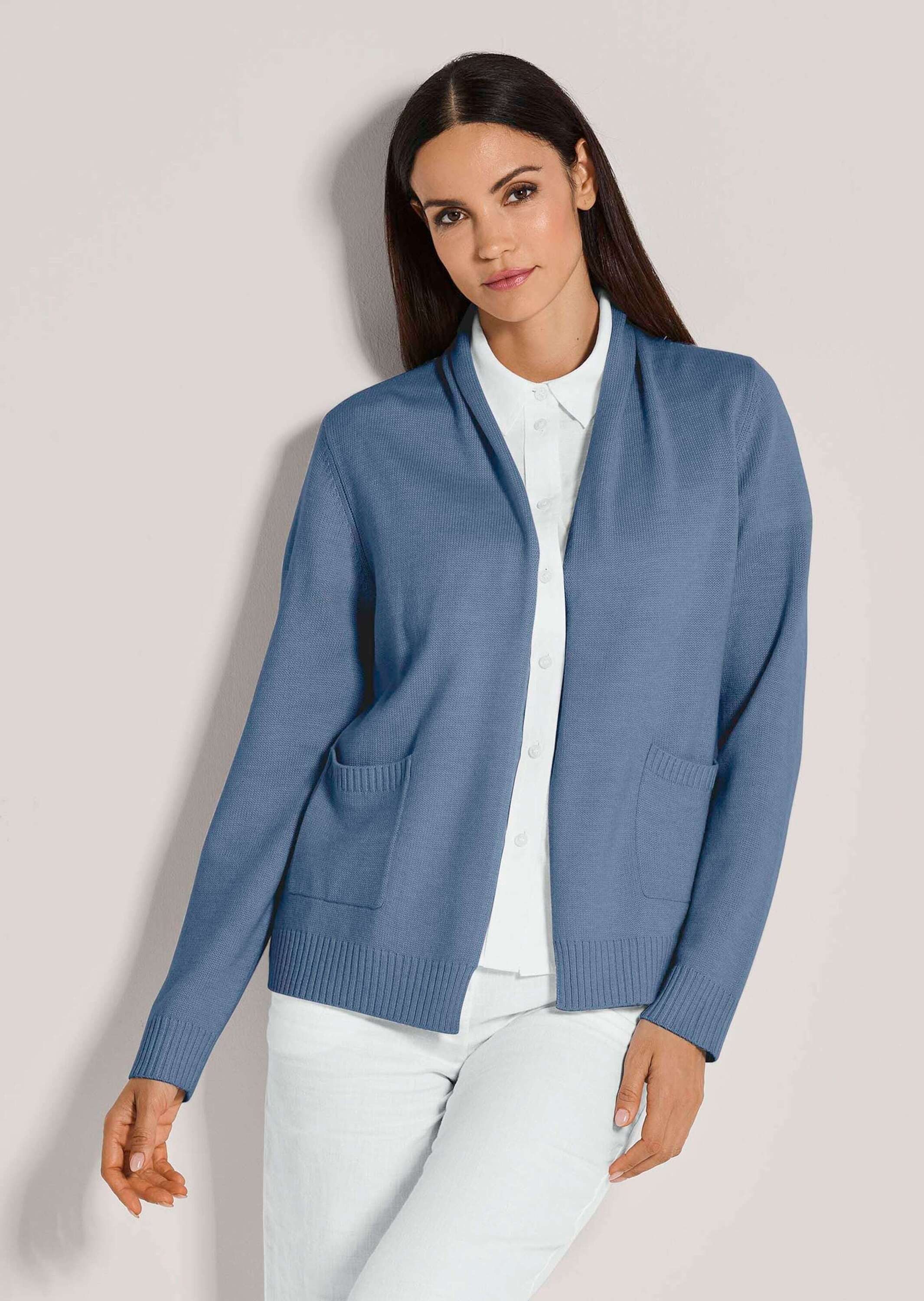 Strickjacke Lange Strickjacke ohne Verschluss