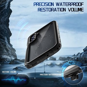 Wigento Handyhülle Für Samsung Galaxy A15 360 Grad Full Body Wasserdichte Hülle Tasche