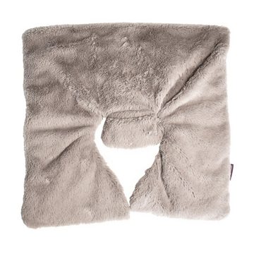 Habibi Plush Wärmekissen Habibi Schulter-/Rückenwärmer grau für Mikrowelle und Backofen, (1 Nacken-/Schulter-/Rückenwärmer)