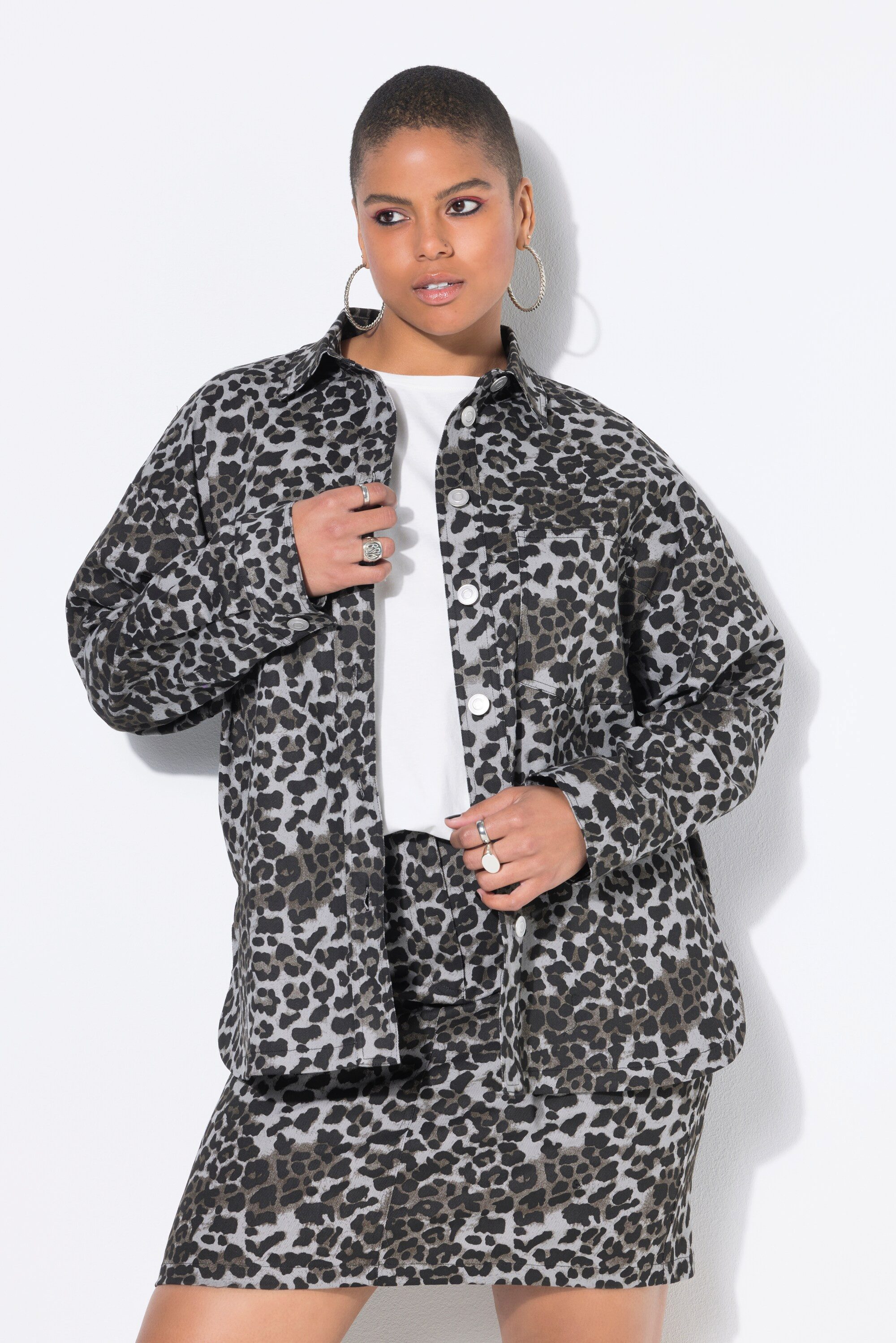 Studio Untold Hemdbluse Jeanshemd oversized Leo günstig online kaufen