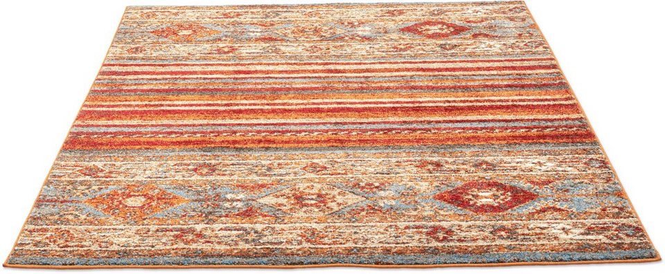 Teppich Felicia 26559, Gino Falcone, rechteckig, Höhe: 12 mm, Kurzflor,  modernes Ethno-Design, weicher Flor, für Fußbodenheizung geeignet