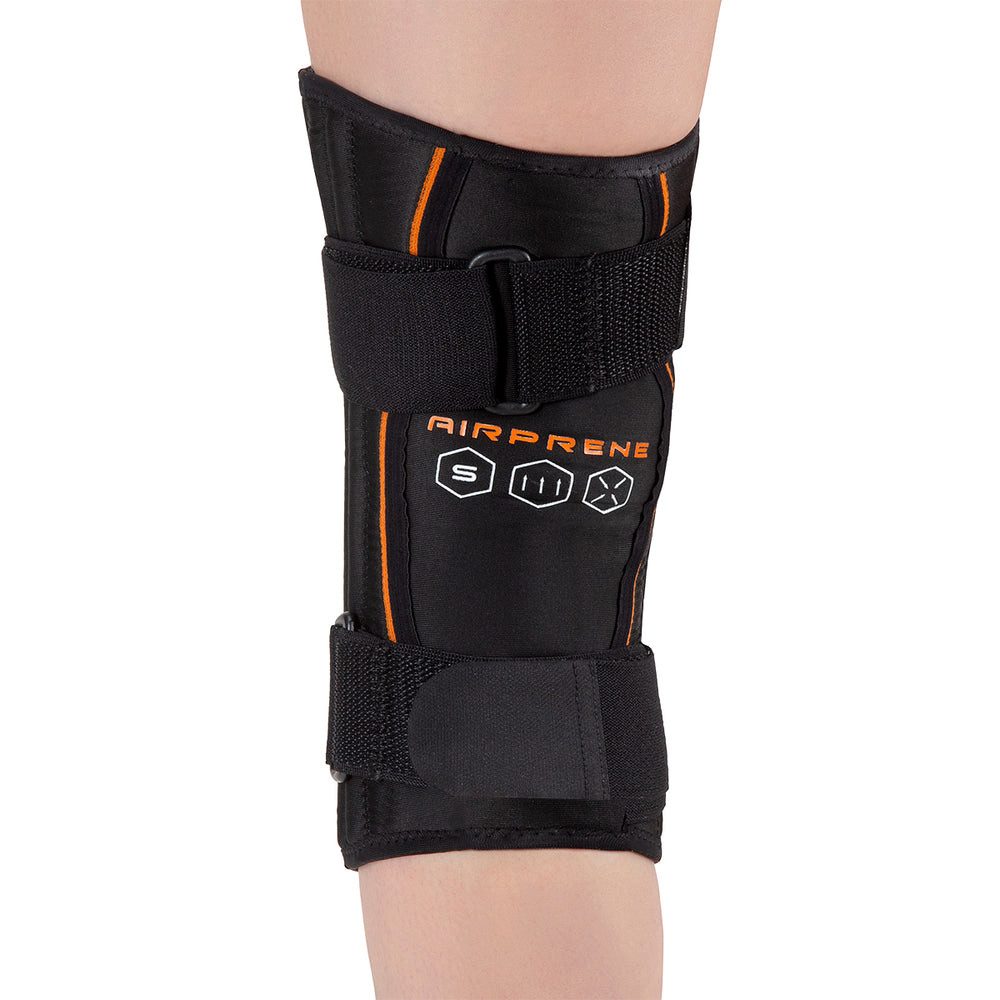 HMS Kniebandage Kniestütze Knieorthese Sportbandage (Spar-Set, 1-tlg., 30 cm elastisch), Klettverschluss, Seitenstabilität, Gel-Kissen