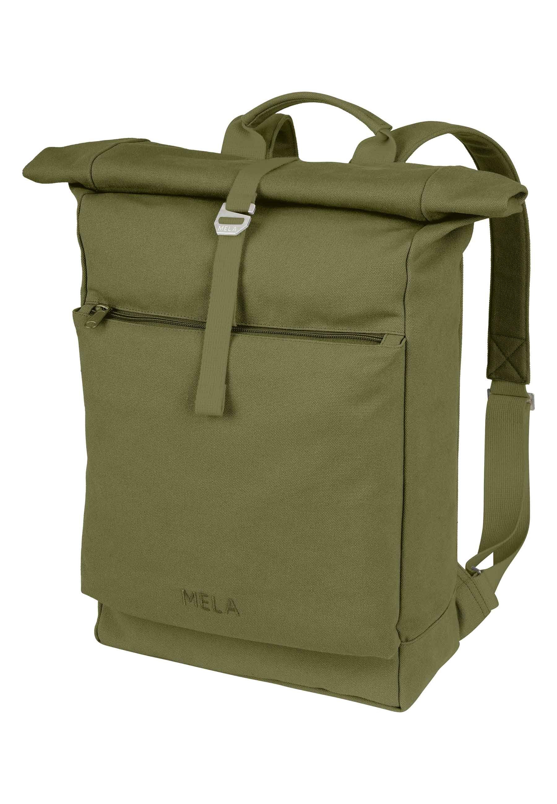 MELA Rucksack Rucksack AMAR, Veganer Rolltop mit erweiterbaren Volumen