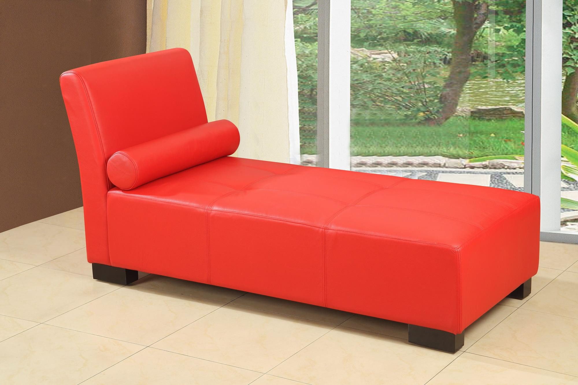 JVmoebel Chaiselongue Lounge Liege Ottomane Polster Sofa Büro Relax Leder Chaiselongues Neu, Made in Europa