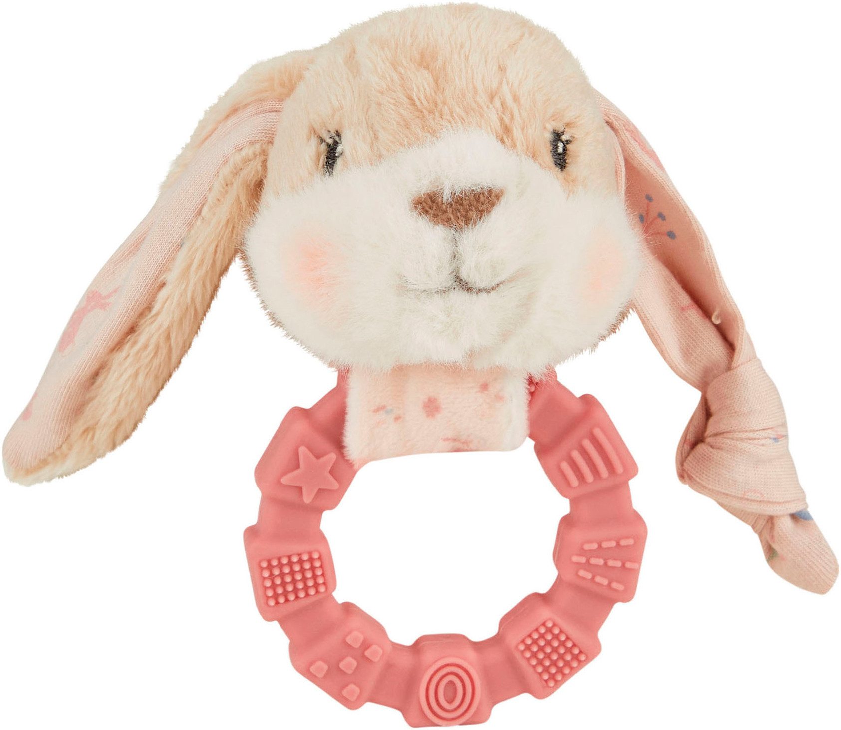 Sterntaler® Greifling Hase Hanni mit Silikonring, mit Rassel