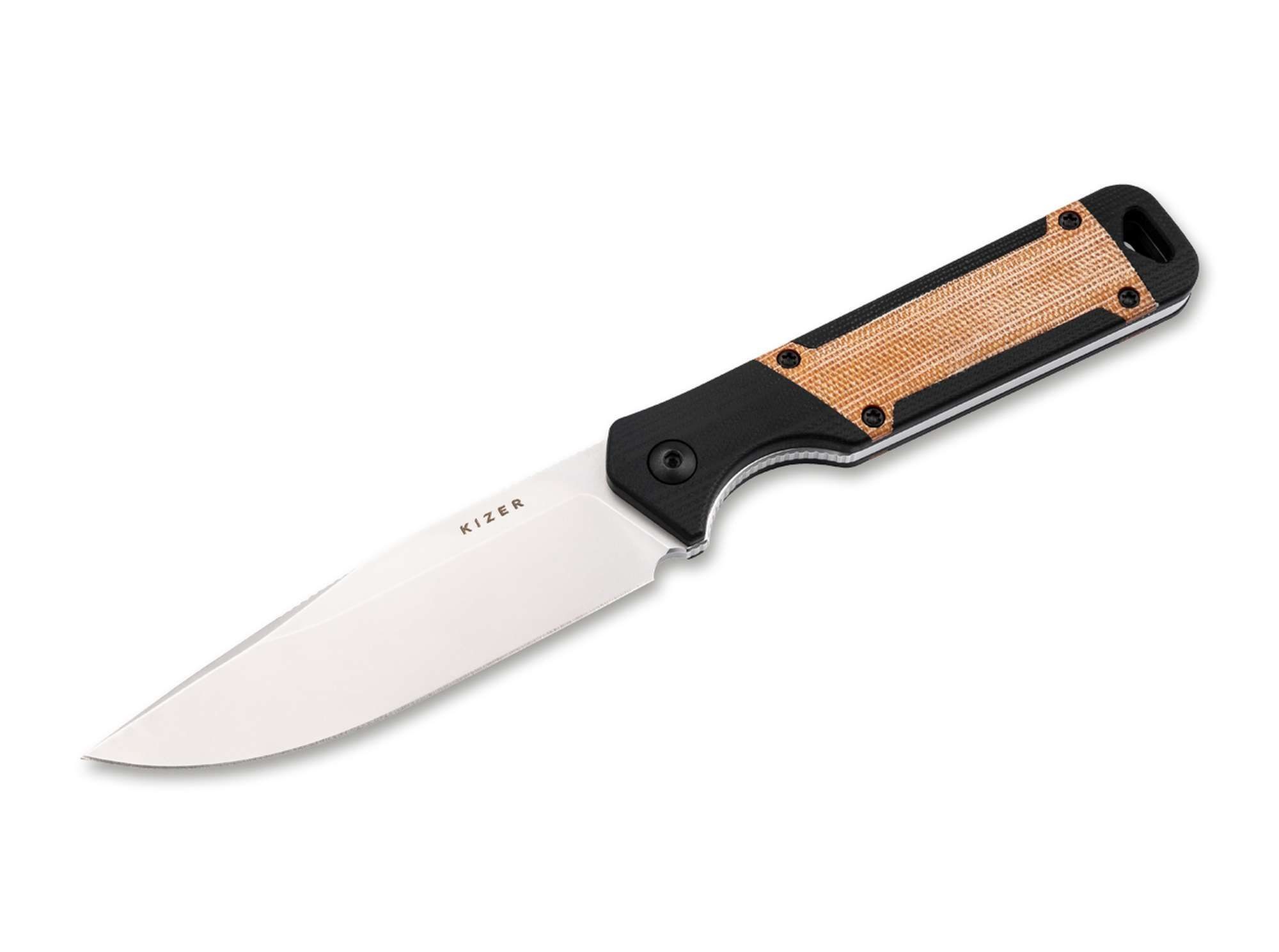 Kizer Taschenmesser Kizer Militaw G10 Black Micarta Green