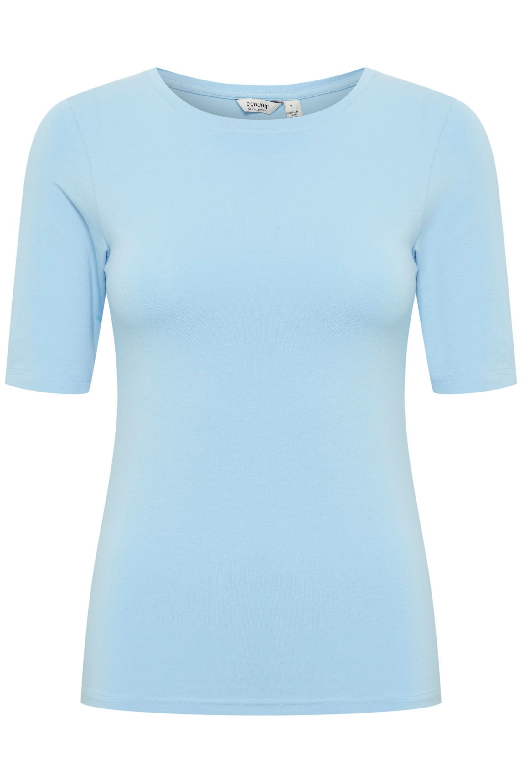 b.young T-Shirt Slim Fit Ellenbogen-Länge Rundhalsausschnitt BYPAMILA TSHIR günstig online kaufen